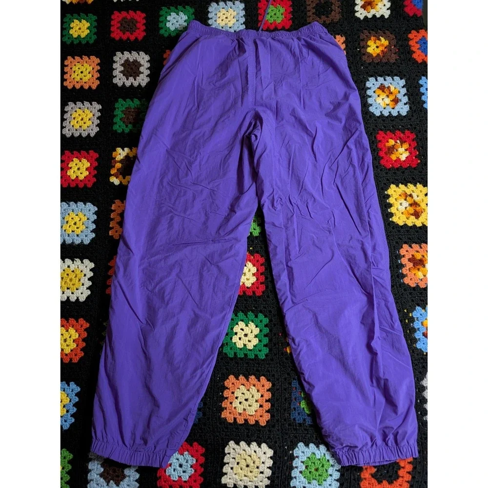 Speedo Vintage Men's Size XL Purple 90s Nylon Lined Active‎ Parachute Pants 24